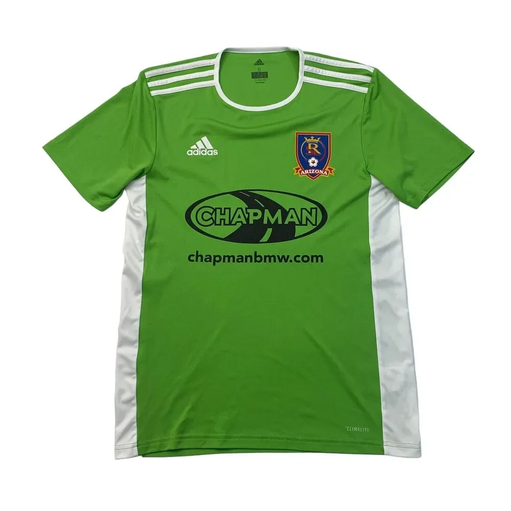 Adidas Real Salt Lake Arizona Soccer Jersey Mens S Small Grass Green Climalite